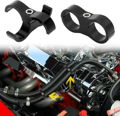 X AUTOHAUX 4 قطع أسود AN12 24 ملم خرطوم فاصل المشبك المناسب محول مع مفتاح ربط للسيارة in Kuwait