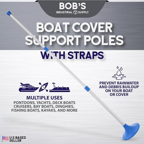 BISupply Adjustable Boat Cover Support Poles with Straps - 1pk 23.5-56in Fishing Extendable Boat Cover Pole Support Set in Saudi Arabia
