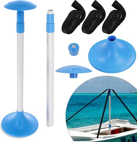 BISupply Adjustable Boat Cover Support Poles with Straps - 1pk 23.5-56in Fishing Extendable Boat Cover Pole Support Set in Saudi Arabia