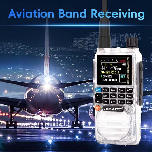 TIDRADIO TD-H3 Ham Radio Multi-Band Two Way Radio with AirBand & TD-771 Long Antenna,USB-C Programming & Charging,2500mAh Battery,One Key Frequency Match,DTMF FM AM NOAA VOX SCAN,Walkie Talkies in Saudi Arabia
