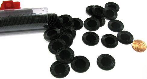 Koplow Games Black Mini Poker Chip 7/8in Tube of 50ea in Saudi Arabia