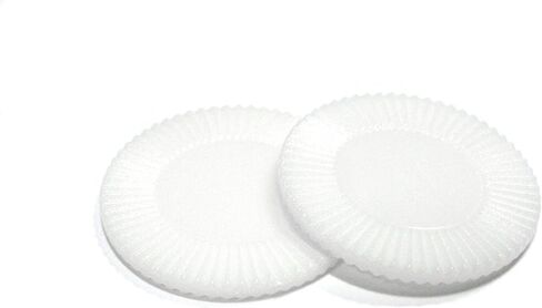 Koplow Games Set of 50 7/8" Easy Stacking Plastic Mini Playing Poker Chips - White in Saudi Arabia