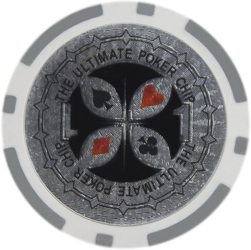 Brybelly The Ultimate Poker Chip Holo Inlay Heavyweight 14-Gram Clay Composite - Pack of 50 in Saudi Arabia