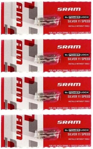 موصل سلسلة SRAM PowerLock ذو 11 سرعة مع ملصق SRAM - متوفر في عبوتين و4 عبوات in Kuwait