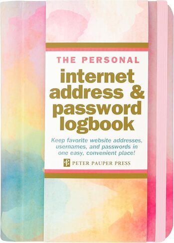 Watercolor Sunset Internet Address & Password Logbook (removable cover band for security) in Saudi Arabia