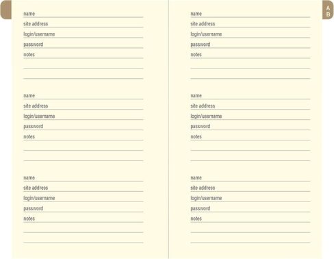 Watercolor Sunset Internet Address & Password Logbook (removable cover band for security) in Saudi Arabia