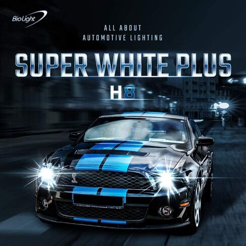 لمبة المصباح الأمامية البديلة H8 Super White Plus 6000K، عبوة من قطعتين in Saudi Arabia