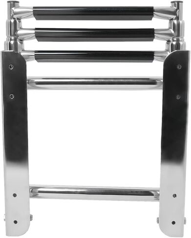 Amarine Made Boat Ladder, 3-Step Under Platform Slide Mount Boat Boarding Ladder, Telescoping, Stainless Steel in Saudi Arabia