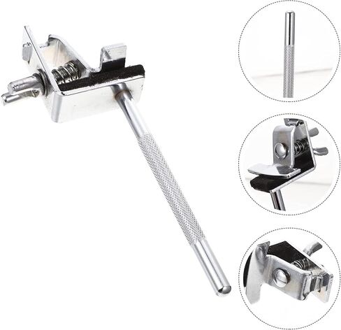 Cowbell Clamp Bass Drum Hoop Mount Cowbell Holder Percussion Accessory with 5" Steel Arm and Parallel Action Jaws for Up or Down Adjustment in Saudi Arabia