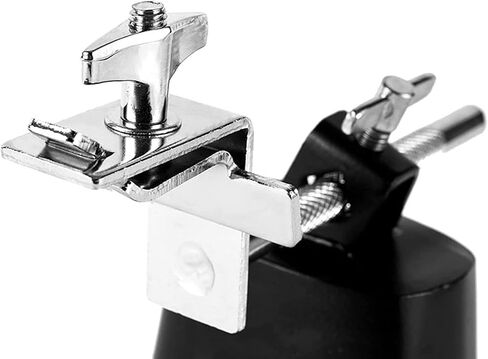 Cowbell Clamp Bass Drum Hoop Mount Cowbell Holder Percussion Accessory with 5" Steel Arm and Parallel Action Jaws for Up or Down Adjustment in Saudi Arabia