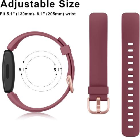 3 عبوات من أساور السيليكون المتوافقة مع سوارين Fitbit Inspire 2 للنساء والرجال، أشرطة معصم رياضية بديلة قابلة للتعديل لـ Fitbit Inspire 2 / Ace 3 (أسود/أزرق داكن/رمادي) in Kuwait