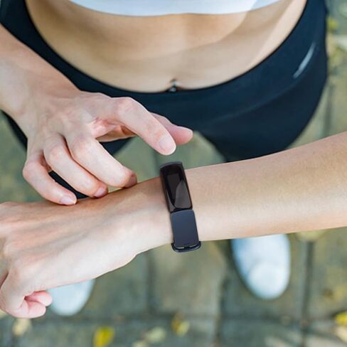 3 عبوات من أساور السيليكون المتوافقة مع سوارين Fitbit Inspire 2 للنساء والرجال، أشرطة معصم رياضية بديلة قابلة للتعديل لـ Fitbit Inspire 2 / Ace 3 (أسود/أزرق داكن/رمادي) in Kuwait