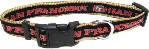 Pets First NFL San Francisco 49ers Licensed PET COLLAR, Large - Heavy-Duty, Strong, and Durable Dog Collar. Available in 31 Football Teams and 4 Sizes in Saudi Arabia