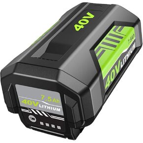 Upgraded 7500mAh OP4026A Battery Replacement for Ryobi 40v Battery 7.5Ah Compatible with Ryobi 40v Lithium Battery OP40601 OP40602 OP4050A OP4040 OP4075A Compatible with Ryobi Battery 40V Power Tools