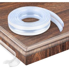 HOMREALM Baby Proofing,6.6ft(2M),Silicone Soft Corner Protectors with Pre-Taped Strong Adhesive, Edge Protectors for Sharp Corners of Cabinets, Tables
