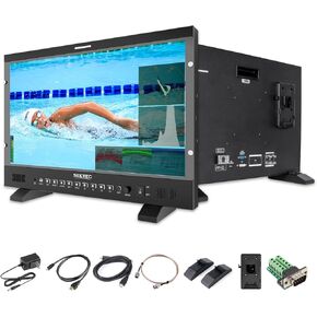 SEETEC P215 PRO 21.5" 1000Nit Camera Field Monitor with 4K 60Hz HDMI2.0,3G-SDI HDMI Input Output,3D LUT,HDR,Waveform, Tally 3 Colour Indicator,Podcast Broadcast Monitor,Aluminium Housing