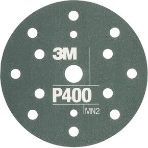 3M Hookit Flexible Abrasive Disc 34403, 6 in, 400+ Grade, 25 Pack, Primer Sanding, E-coat Sanding
