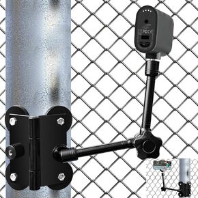 Magnetic Camera Fence Mount for GoPro/Mevo Start / Insta360 / DJI OSMO Pocket 3 / iPhone,Two 1/4"-20 Slots Net Chain Link Fence Holder for Recording Baseball/Softball/Tennis Games