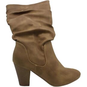 Xoxo Womens Strasburg Western Tall Riding Boots Tan in Kuwait