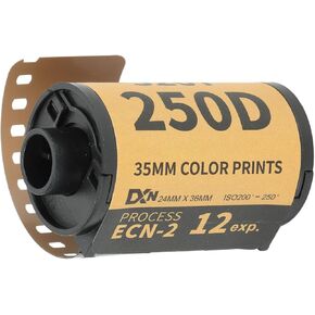Color Prints, Vintage Professional 35mm High Contrast ECN 2 Process Color Print Film 200-250 Degrees of Light Sensitivity for 135 Cameras (12 Sheets)