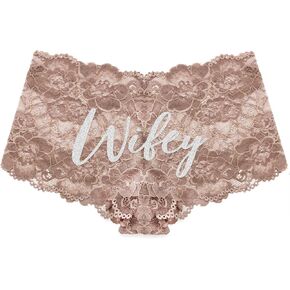 RhinestoneSash Bachelorette Party Lingerie Shower Gift for Bride - Honeymoon Newlywed Gifts - Wedding Day Bride Panties