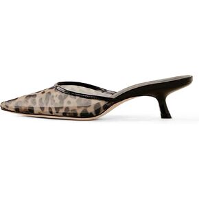 Slippers for Women Women Kitten Heels Mules Closed Pointed Toe Slip on Backless Stiletto Slingback Heels Dress Pumps Shoes