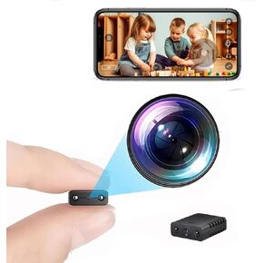 Mini Wireless WiFi Camera Security Camera HD 1080P Nanny Camera with Night Vision, Remote Viewing for Security with iOS,Android Phone