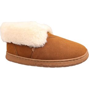 Lamo Women's Mabel Bootie Slippers for Women - Premium Suede Upper, Luxurious Faux Fur Lining, Ortholite Foam Footbed with Australian Sheepskin, New Upgraded Women's Bootie