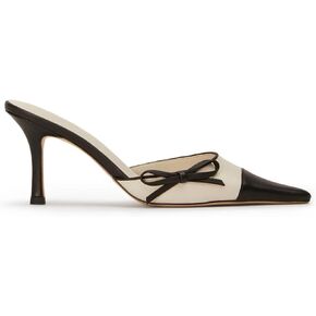 البغال ذات التعادل القوي للنساء تنزلق على مضخات أحذية الخناص الخناصة عالية الكعب المدببة في اصبع القدم الصنادل شريحة الشريحة in Kuwait