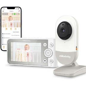 Chillax Daily Baby DM640 - WiFi Baby Monitor with Camera & Control Unit, 4.3" Screen, HD Camera, Privacy Protection Switch, WiFi Remote Streaming, 2-Way Audio, Night Vision - Powered by 5GenCare