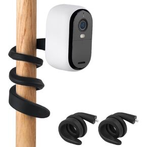 2Pack Security Camera Mount Compatible with Arlo Essential 2K Outdoor/Indoor/Spotlight, Arlo Pro/Pro2/Pro3/Pro4/Pro5S, Flexible Twist Mount for Arlo Cameras Without Wall Damage