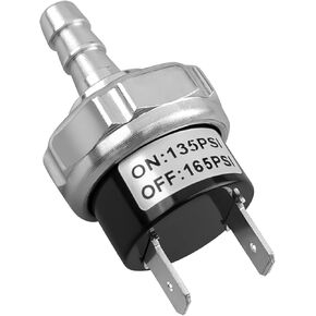 Air Compressor Pressure Switch Fit for Husky C331H 30 Gallon, 135-165 PSI 120V Air Pressure Switch