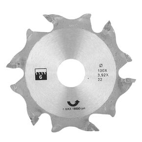 Plate Joiner Blade, 4-Inch, Carbide, 6-Tooth Dw6805,Biscuit Jointer Machine Blade, Jointer Blade Cutter Replacement 100mm x 22mm 4mm for Woodworking 4inch Carbide Biscuit