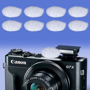 Camera Camera Mic Microscreen Dead Cat ، غطاء الرياح الرياح Camera Camera Camera لـ Canon G7x Mark II ، Sony ، Samsung ، إلخ.
