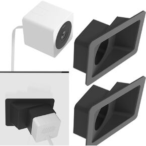 Angled Window Mount for Wyze Cam OG and OG Telephoto (2023 Release), 20 Degrees Tilt Up/Down/Left/Right Through Window Use Cam OG, Looking Front Yard and Driveway (Black/Pack of 2)