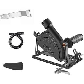 LiebeWH Angle Grinder Stand Metal 45° Adjustable Grinder Holder Cutting Machine Cover for Ordinary DIY Projects (1× Base Bracket 1× Guide Ruler), LIEBEWH4FHKS9WXQN--1