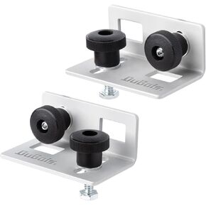 DuBois 51032 Multi Track Brackets with Hex Bolt Fasteners and Mounting Knob Screws, 1/4"-20 x 1", 2 PK