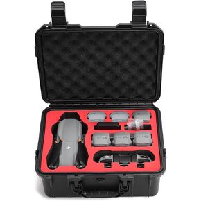 AIR 3S CASE ، حالة حمل سفر صلبة مقاومة للماء لـ DJI AIR 3S / AIR 3 FLY More Combo ، RC 2 / RC-N2 جهاز التحكم عن بُعد ، بطارية طيران ذكية ، مركز شحن وغيرها من الملحقات