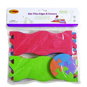 Edushape Edu-Tiles Edges & Corners for Playmats, 16 Piece