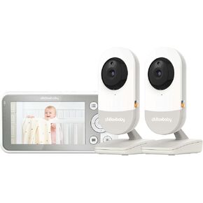 ChillaxBaby Daily Baby DM640-2 - Baby Monitor with Camera & Control Unit, 4.3" Screen, HD Camera, Privacy Protection Switch, WiFi Remote Streaming, 2-Way Audio, Night Vision - Powered by 5GenCare