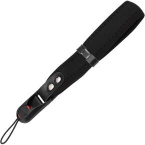 Camera Strap Quick Release Adjustable Wrist Strap Chloroprene Rubber Camera Strap 20x3.5cm Suitable for Most DSLR Cameras Without Mirrors Fixed Point Cameras Black
