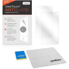 BoxWave Screen Protector Compatible with JVC KW-V250BT - ClearTouch Anti-Glare (2-Pack), Anti-Fingerprint Matte Film Skin for JVC KW-V250BT