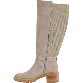 Corkys Footwear High There Wide-Calf Friendly 2.75-Inch Heeled Boots Memory Foam Insoles, Quarter Zip Closure, Stylish Winter Essential
