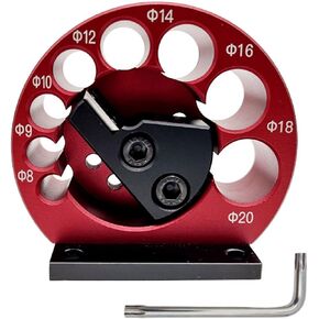 Garosa Dowel Maker Jig Kit Dowel Cutter 8 Holes Adjustable Rounding Device Wooden Rod Rounding Auxiliary Tool Incisive Dowel Maker Kit for Woodworking Cork Production