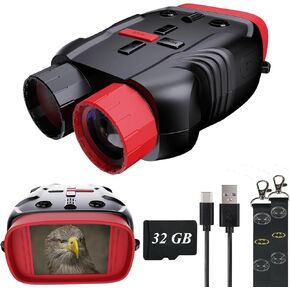 Kids Toys Night Vision Goggles for Kids Ages 5 and Up Gifts for Kids 32GB Card, 5X Zoom Kids Camera Night Vision Binoculars for Kids for Kids