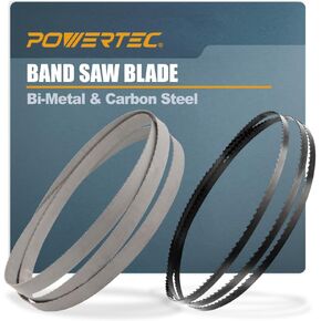 POWERTEC 70-1/2 Inch Bandsaw Blades Assortment for Woodworking & Non-Ferrous Metal Cutting, Band Saw Blades for Craftsman 21400 and Rikon 10-305 & 10-3061 Band Saw, 2pk (13710)