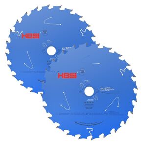 2 Pack 7-1/4 Inch Circular Saw Blade, 24T Carbide-Tipped Framing Blade for Wood Cutting, Premium Low Friction Coating, Removable Diamond Knockout, Fits Worm Drive & Sidewinder Saws