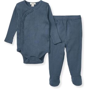 Burt's Bees Baby Unisex Baby Bodysuit & Pant Set, 100% Organic Cotton