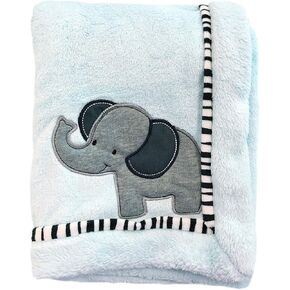 Danica Super Soft Coral Fleece Baby Blanket, 40" X 30", Cozy, Comfortable & Warm (Navy Sailboat)