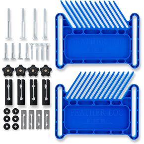 Upgrade Featherboard Safety Device Stackable Feather board for Most Standard 3/4", 3/8" Miter Slots, Miter Track, T-Slots, T-Track on Table saws, Router Tables & Band Saw